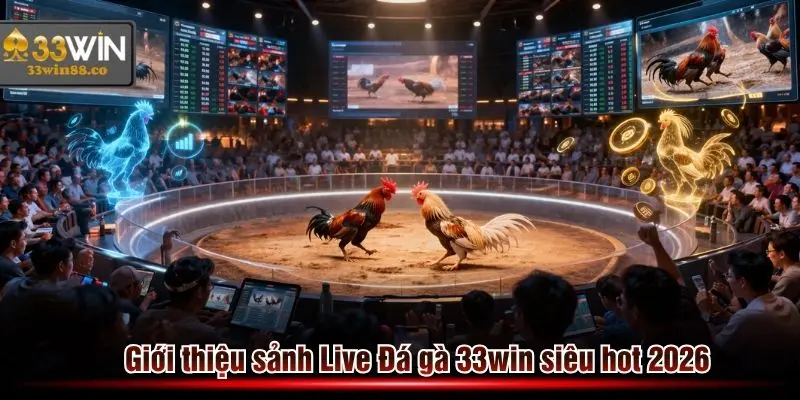 Giới thiệu sảnh Live Đá gà 33win siêu hot năm 2026